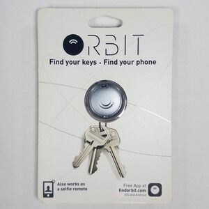 Orbit Bluetooth Key Finder HButler Phone Tracker Selfie Remote ORB429 Gray NIP
